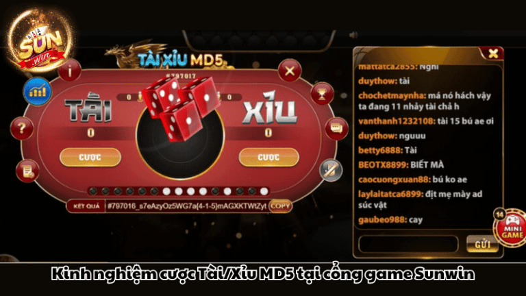 Mẹo chơi game Tài Xỉu MD5 Sunwin cực chuẩn